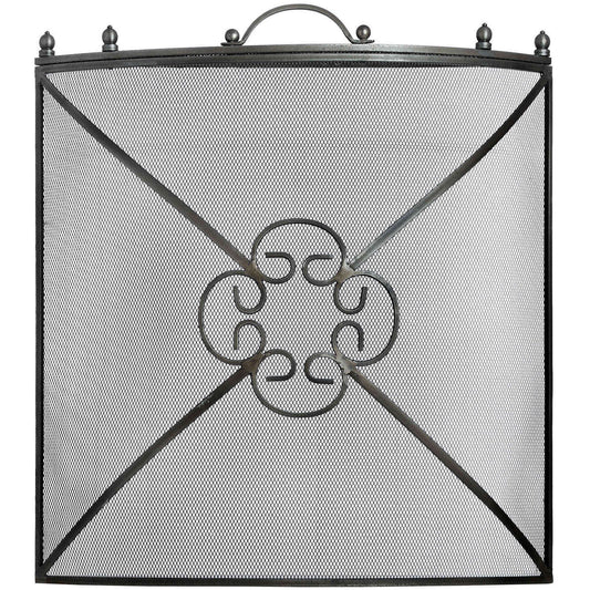 Mesh Fireguard in Antique Pewter Effect Finish - Skandi London