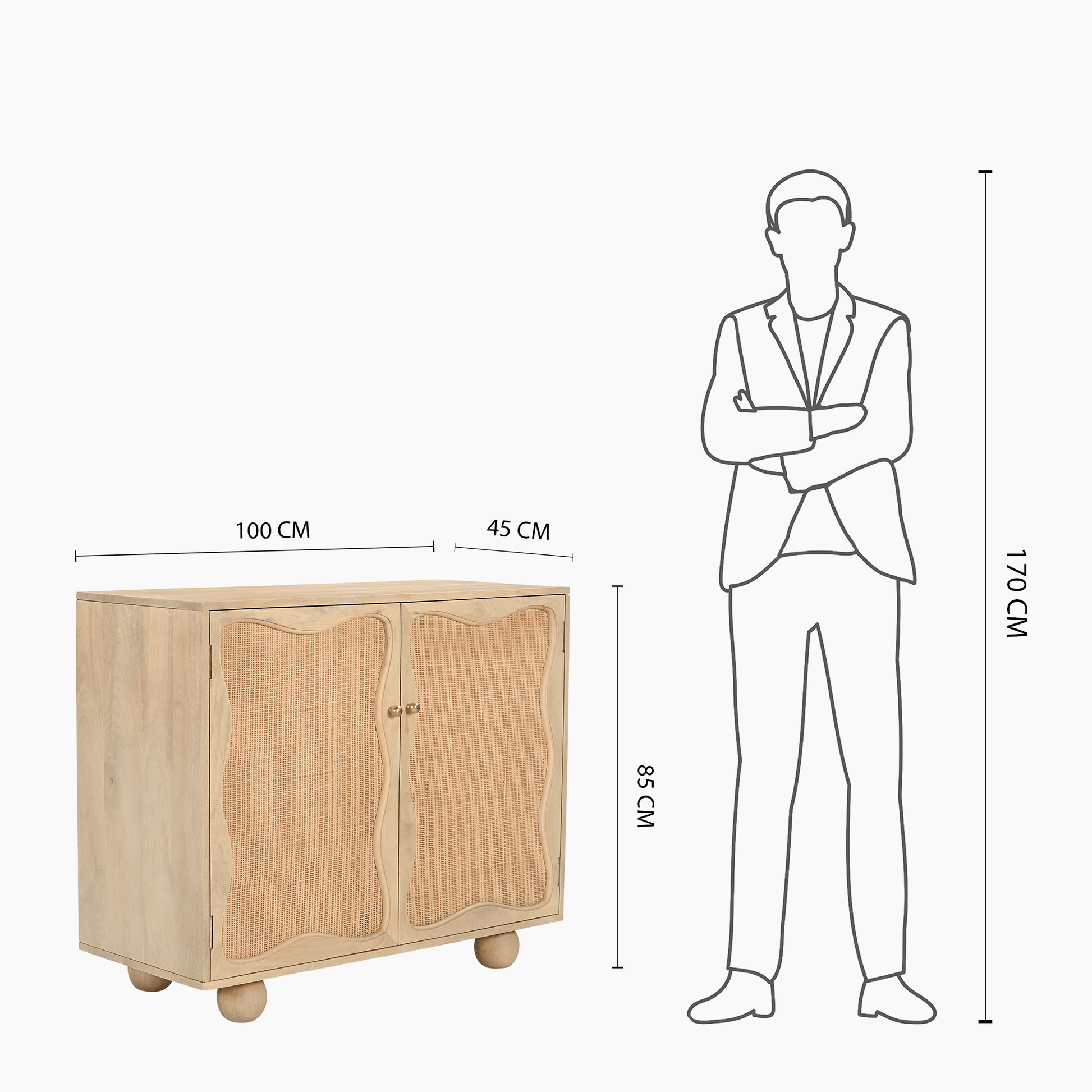 Camden Two Door Cabinet - Skandi London