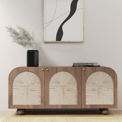 Edgware Three Door Cabinet - Walnut - Skandi London