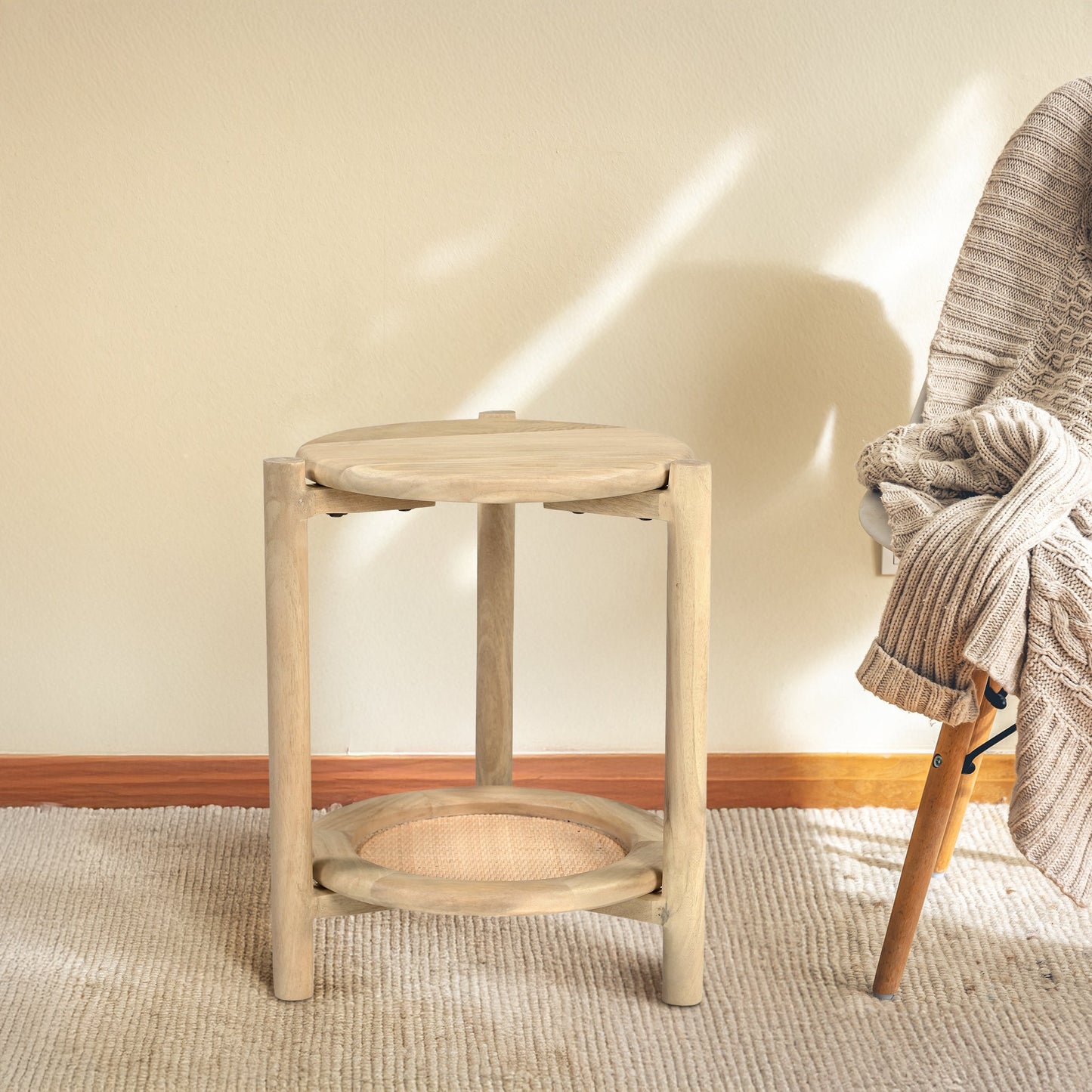 Hackney Rattan End Table - Skandi London