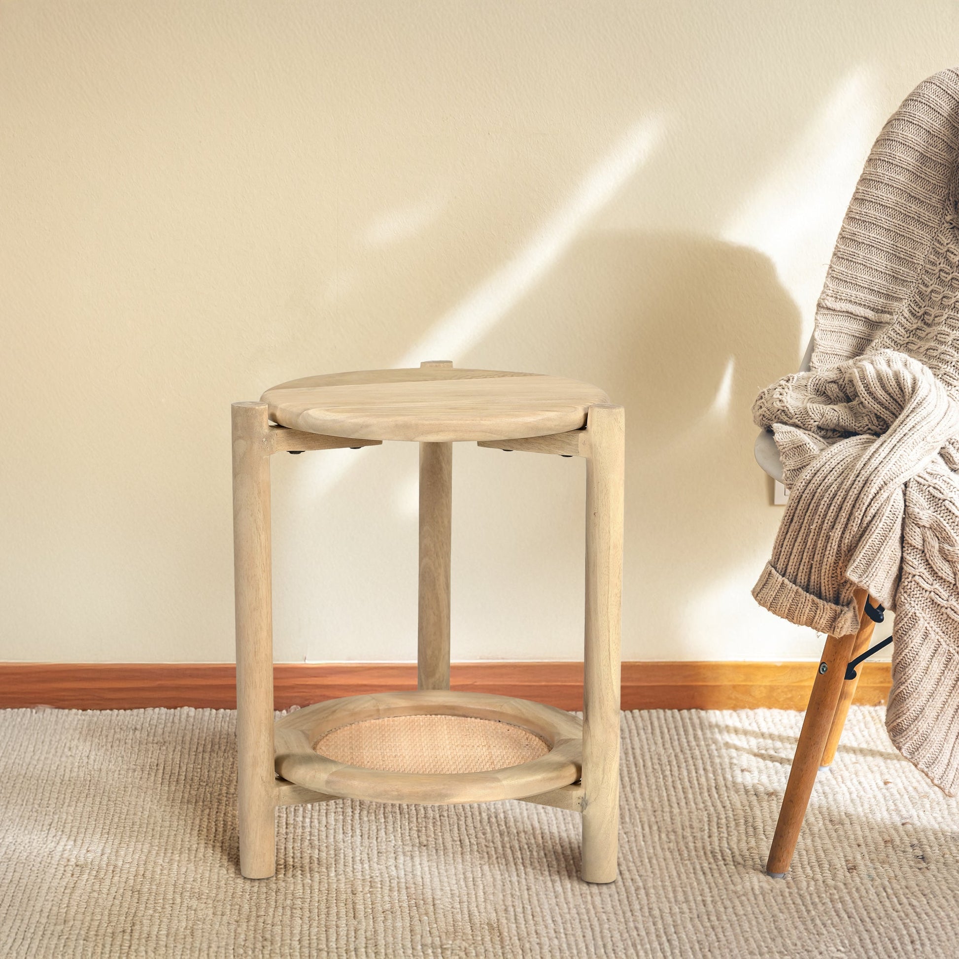 Hackney Rattan End Table - Skandi London