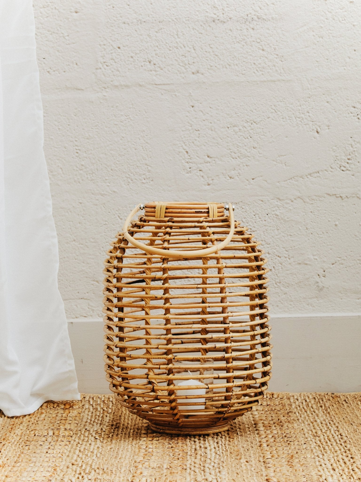 Kai Natural Rattan Lantern - Skandi London