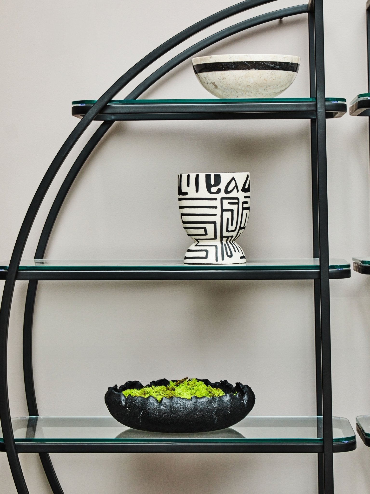 Bo Black Flat Bowl - Skandi London