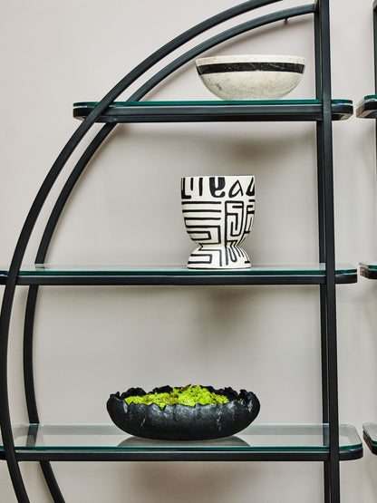 Bo Black Flat Bowl - Skandi London