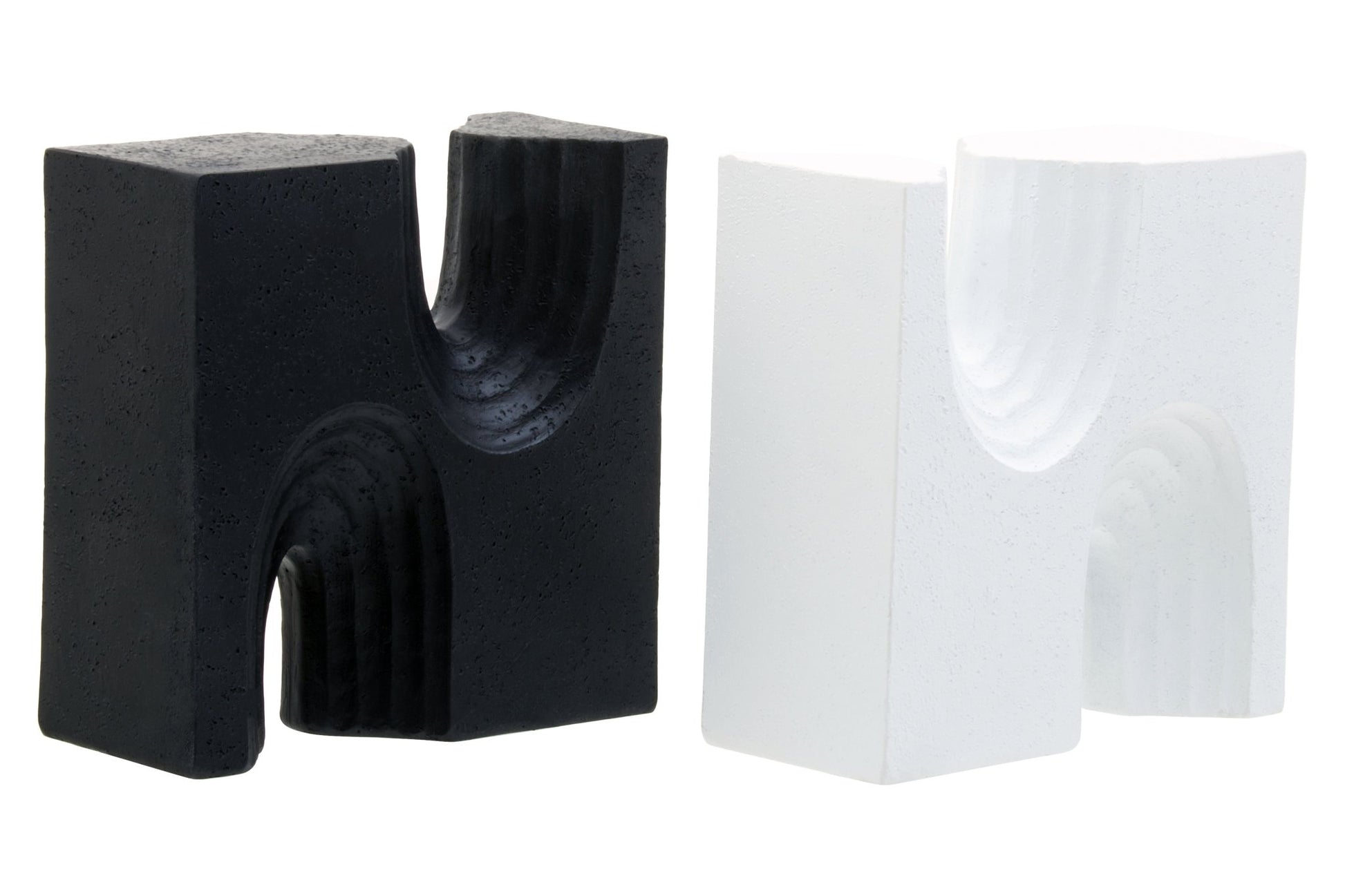 Bo Set Of Two Black And White Bookends - Skandi London