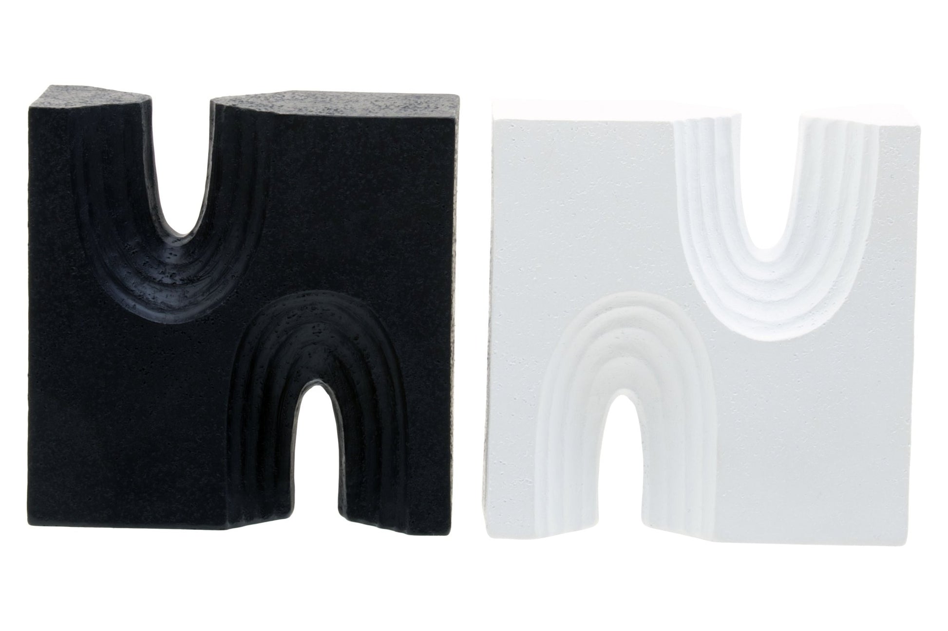 Bo Set Of Two Black And White Bookends - Skandi London