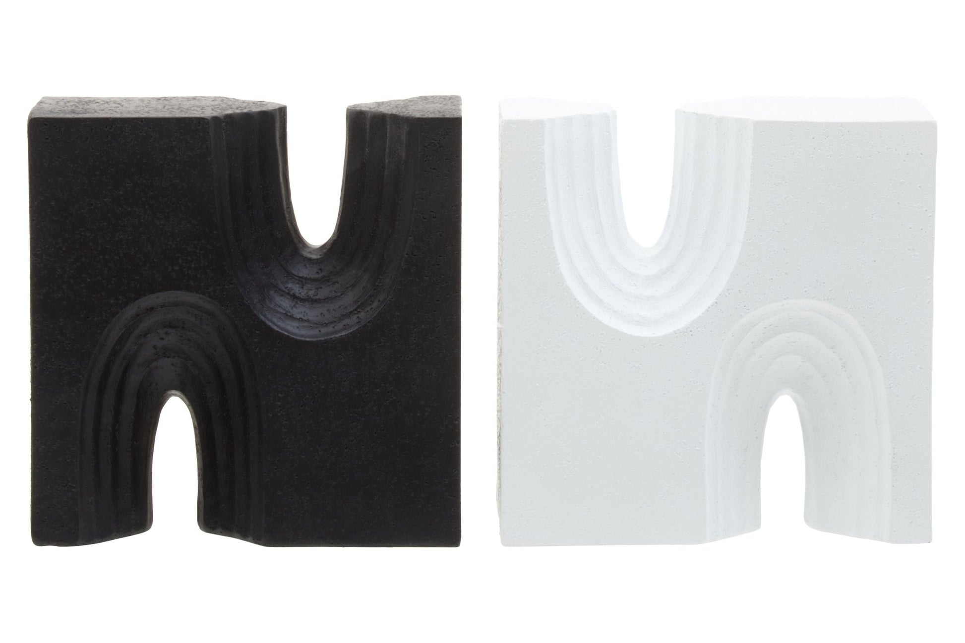 Bo Set Of Two Black And White Bookends - Skandi London