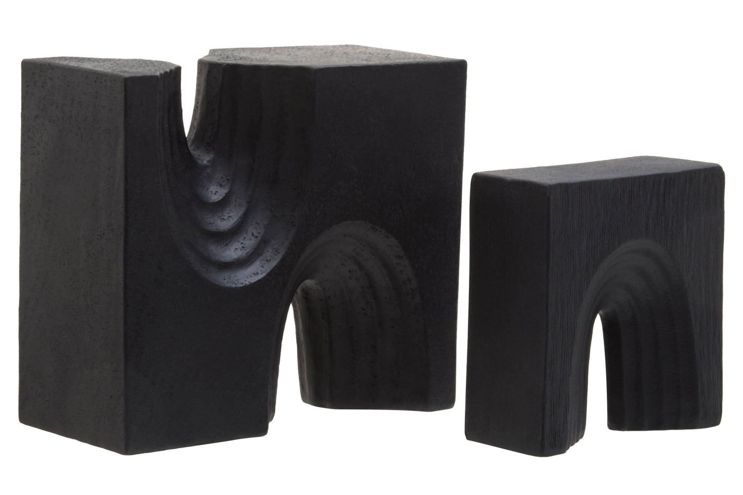 Bo Set Of Two Black Sculptures - Skandi London