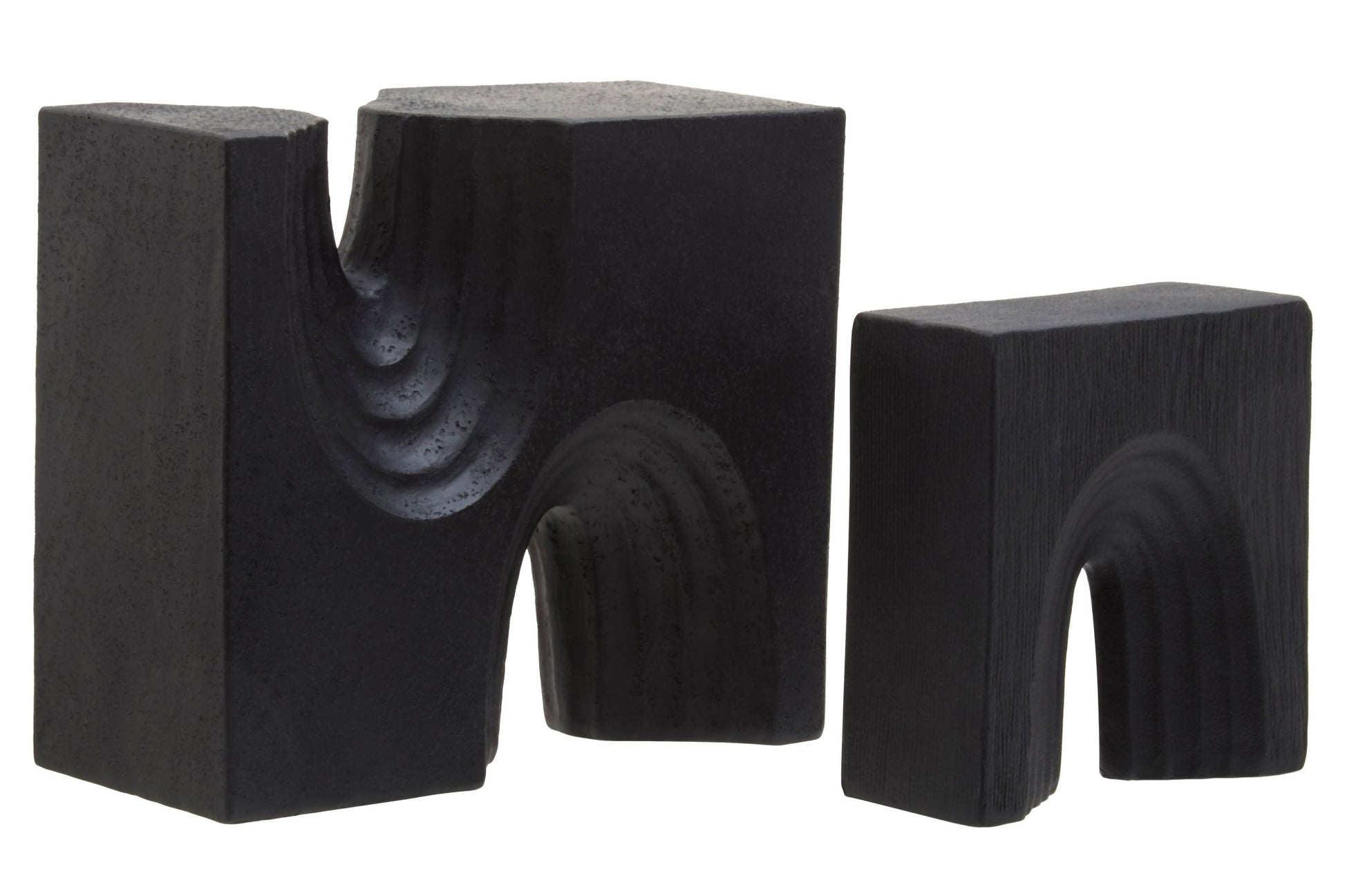 Bo Set Of Two Black Sculptures - Skandi London
