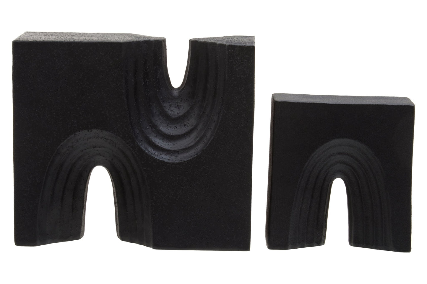 Bo Set Of Two Black Sculptures - Skandi London
