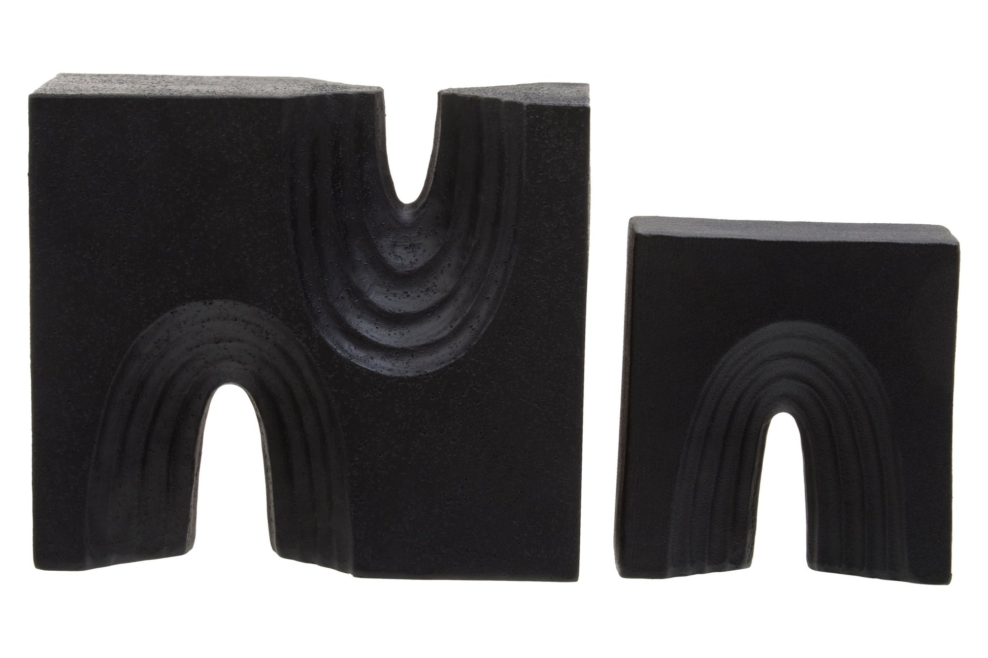Bo Set Of Two Black Sculptures - Skandi London