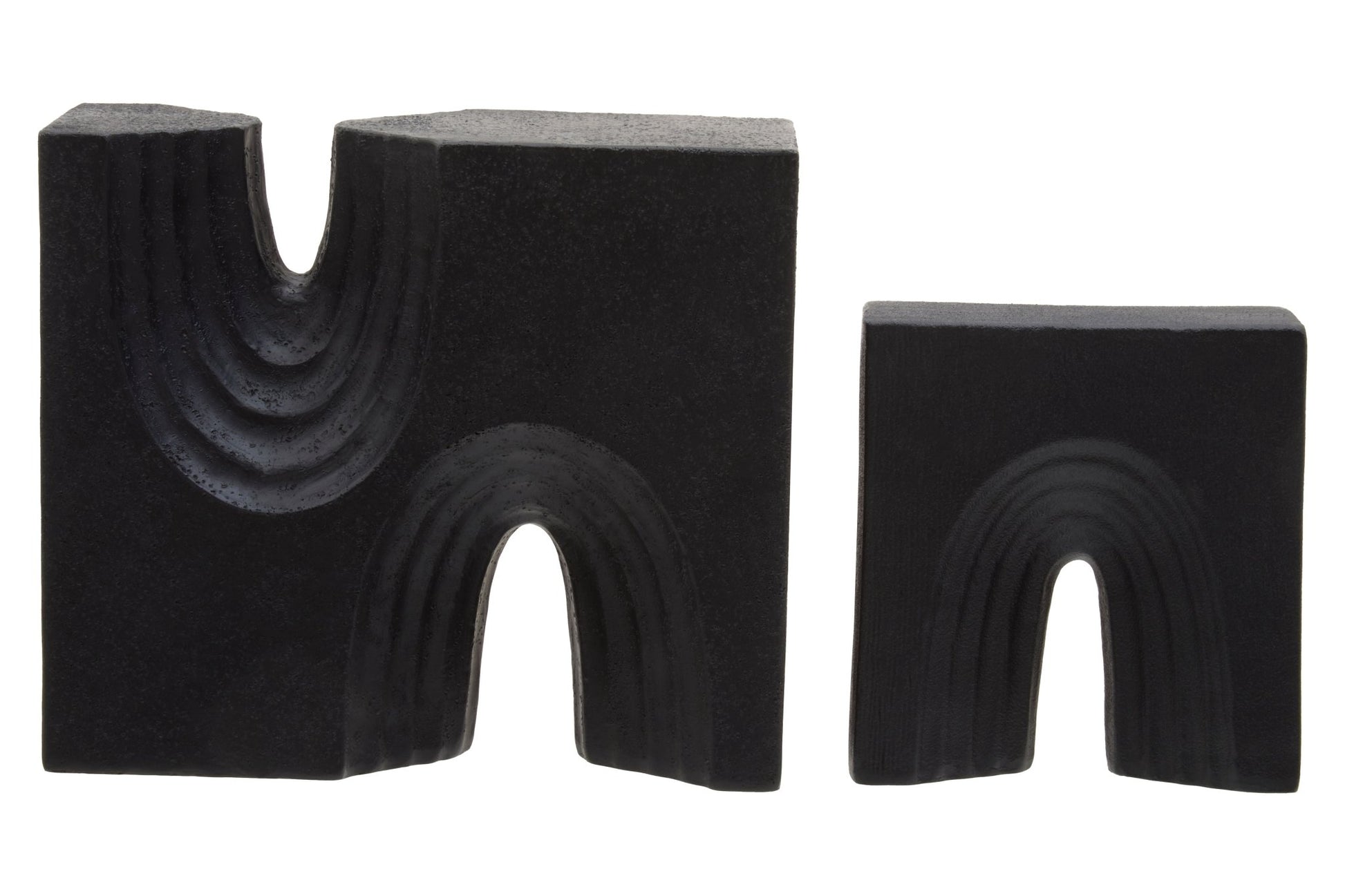 Bo Set Of Two Black Sculptures - Skandi London