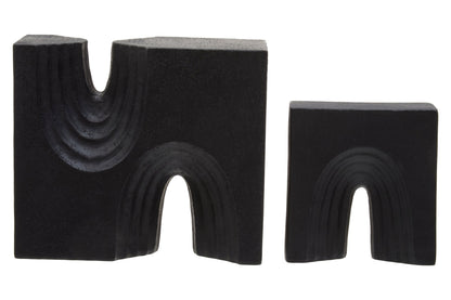 Bo Set Of Two Black Sculptures - Skandi London