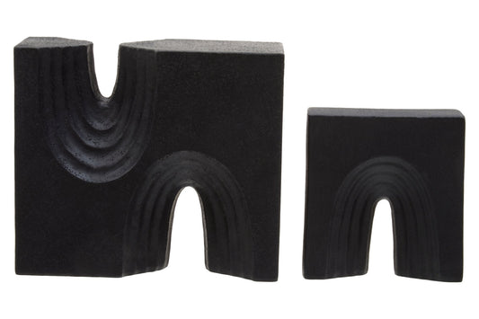 Bo Set Of Two Black Sculptures - Skandi London