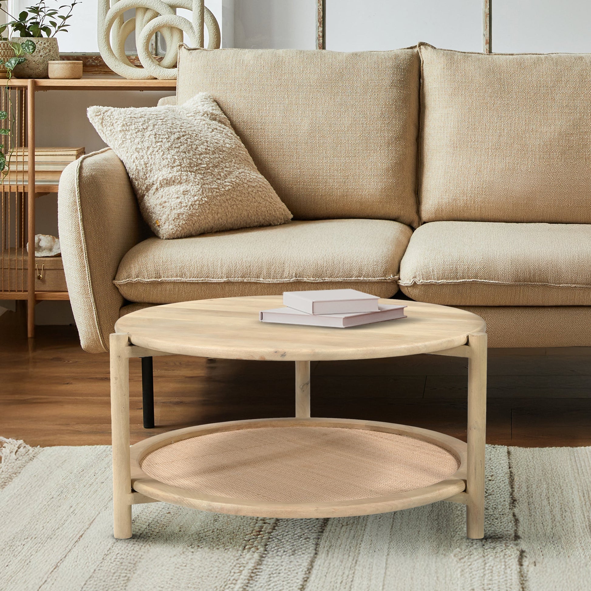 Hackney Rattan Coffee Table - Skandi London