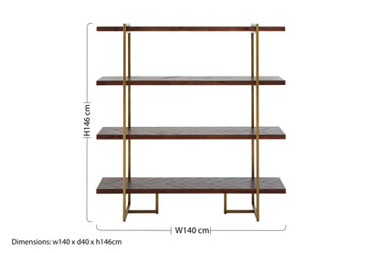 Bjorn Four Tier Bookcase - Skandi London