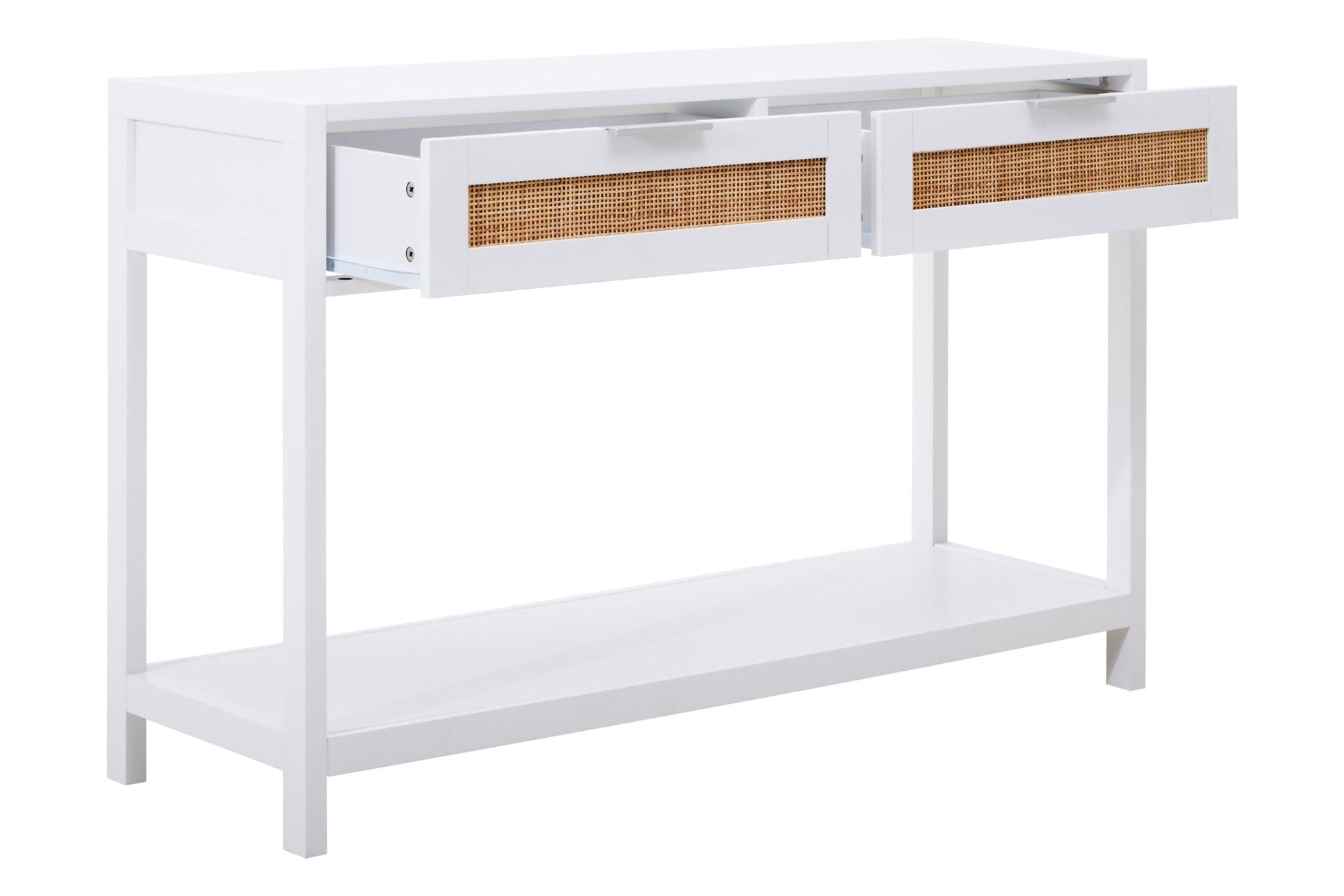 Olaf White Wood Console Table - Skandi London