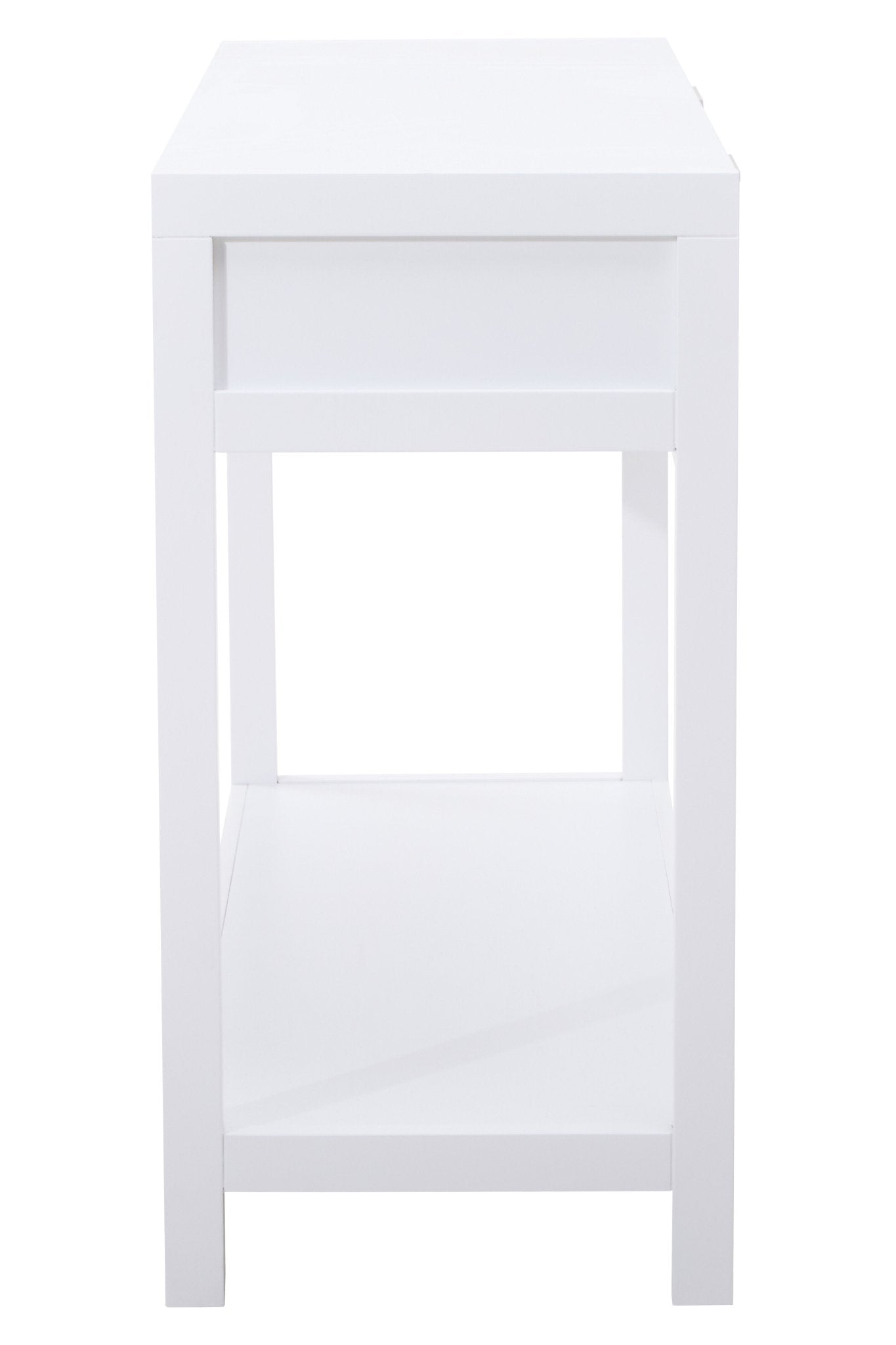 Olaf White Wood Console Table - Skandi London