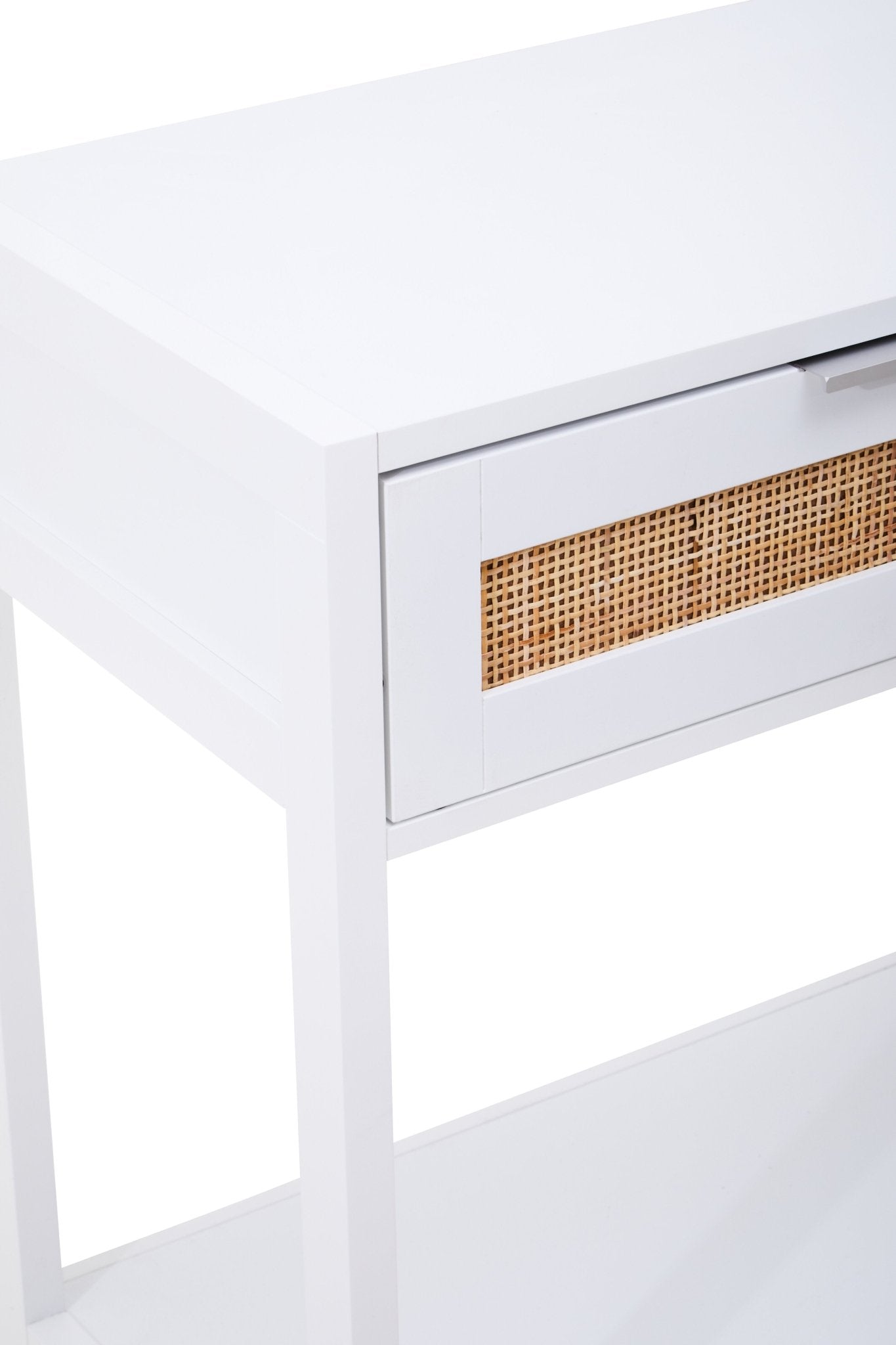 Olaf White Wood Console Table - Skandi London