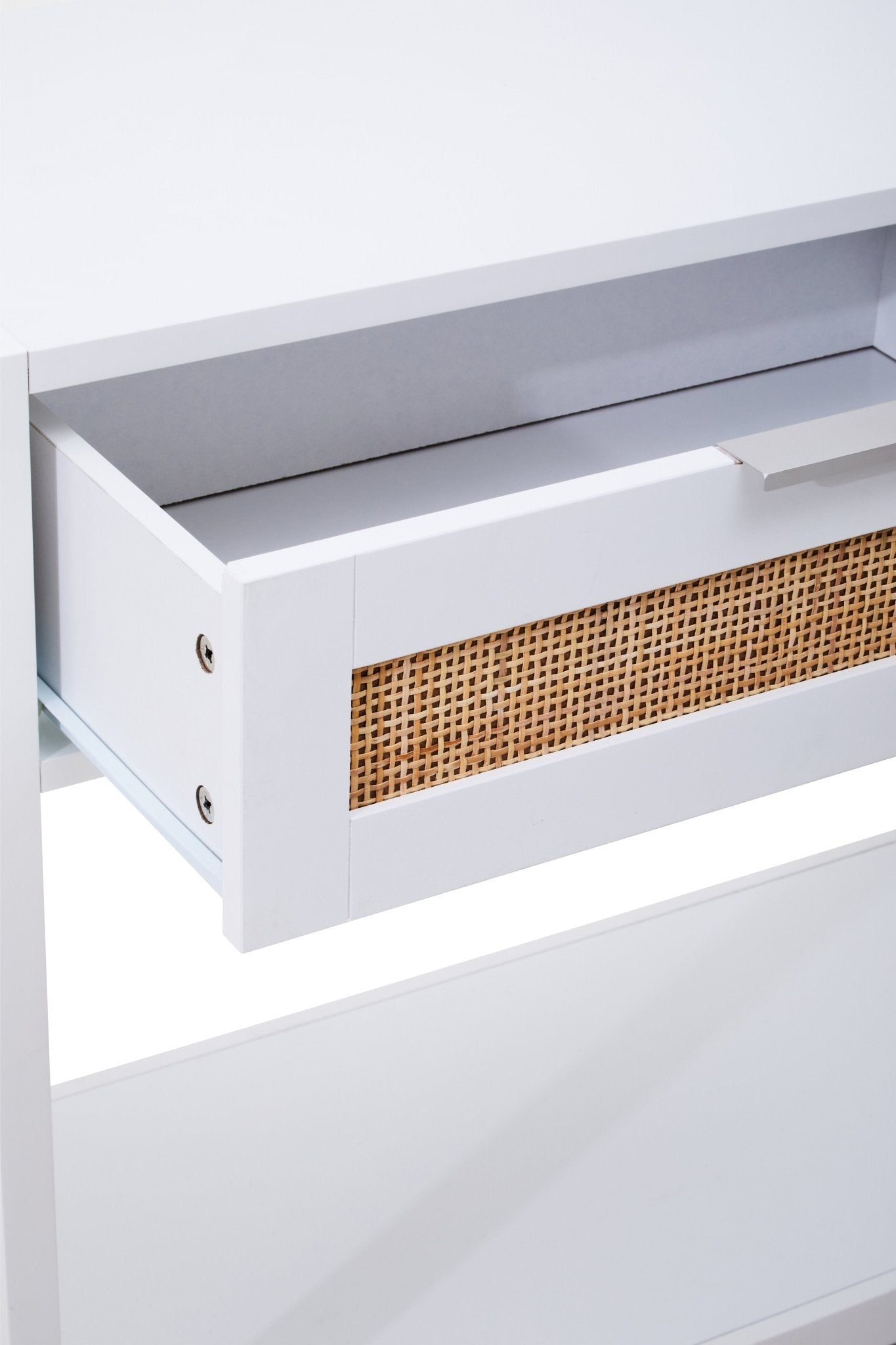 Olaf White Wood Console Table - Skandi London