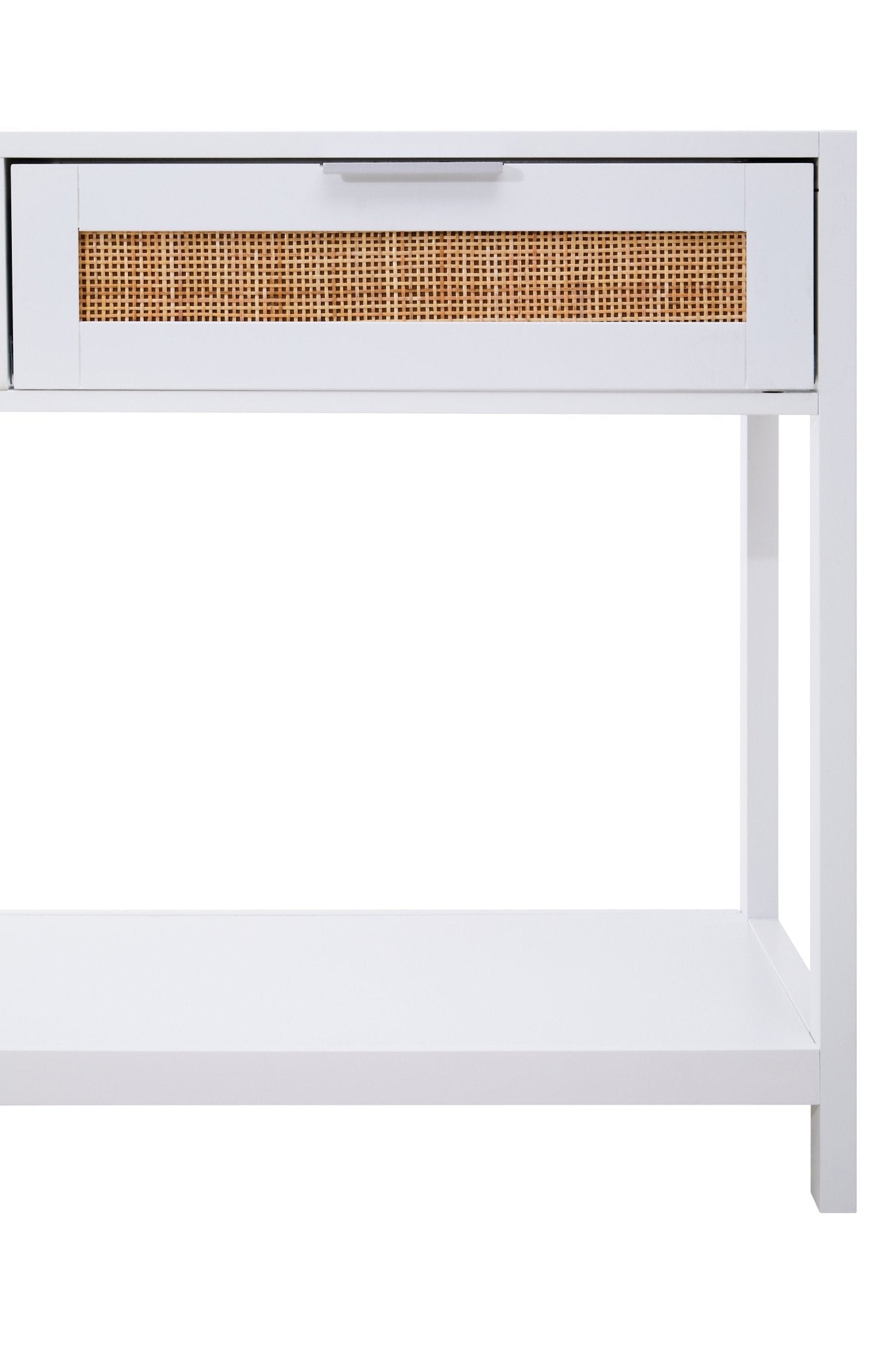 Olaf White Wood Console Table - Skandi London