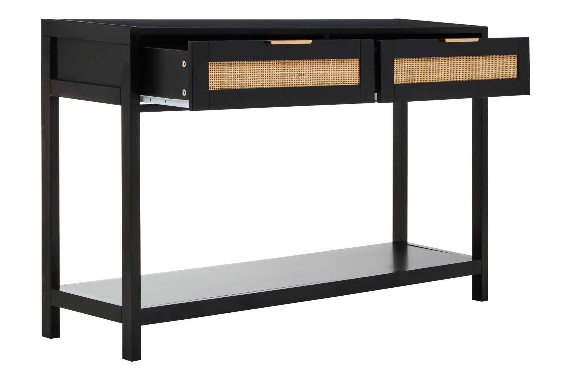 Olaf Black Wood Console Table - Skandi London
