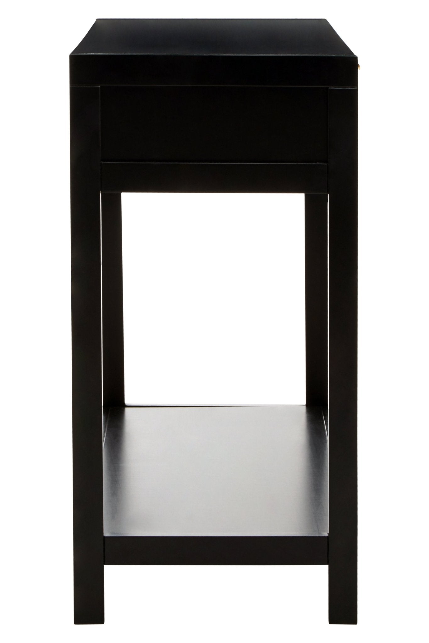 Olaf Black Wood Console Table - Skandi London