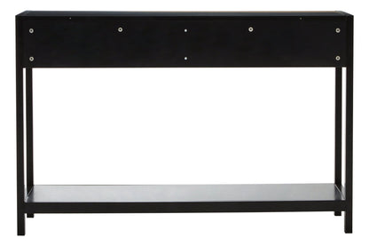 Olaf Black Wood Console Table - Skandi London