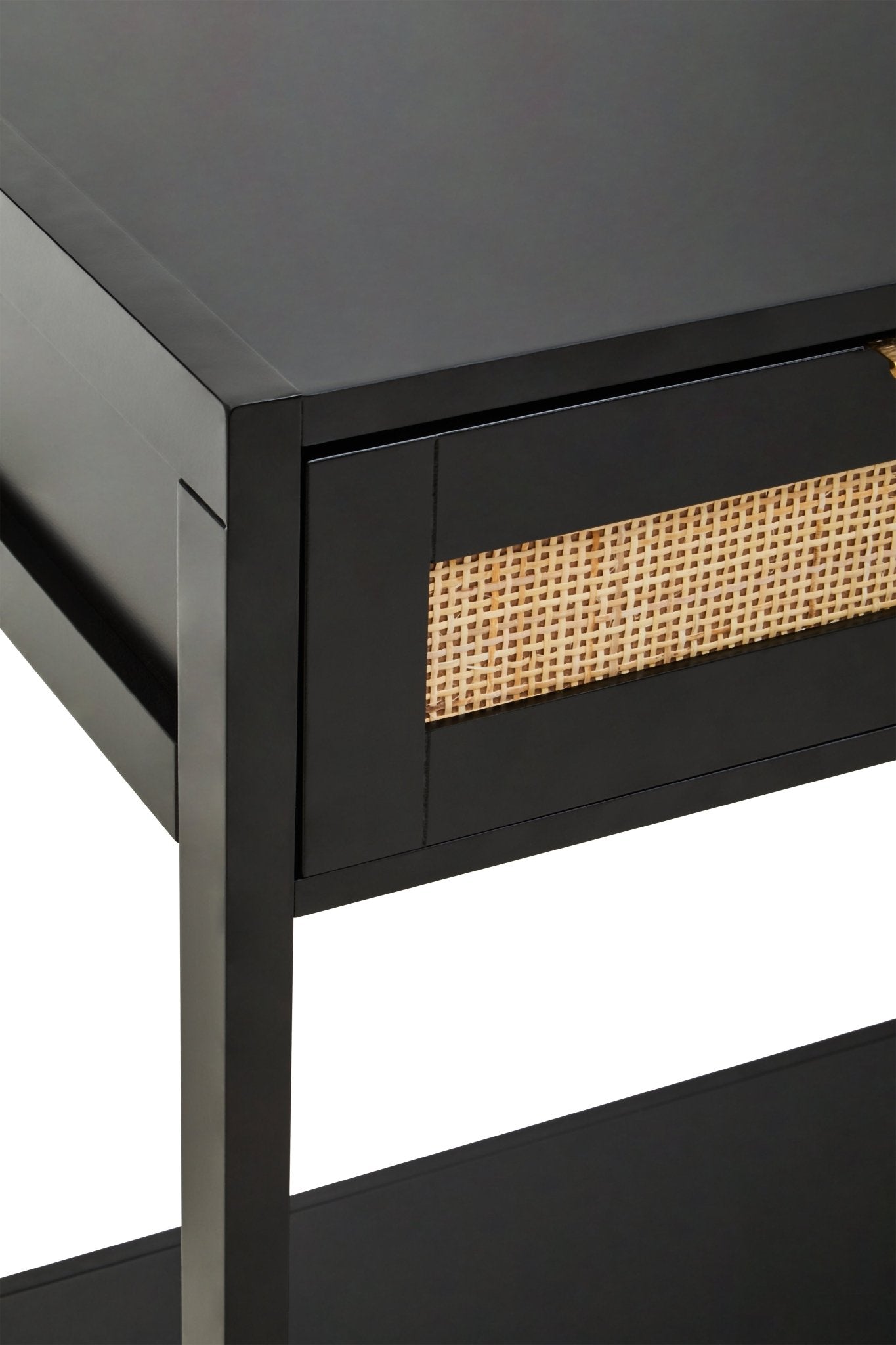 Olaf Black Wood Console Table - Skandi London