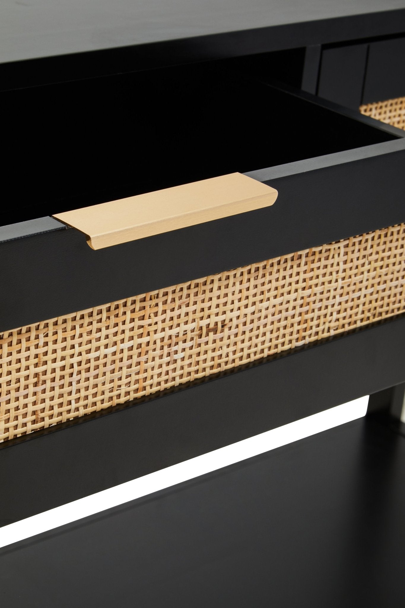 Olaf Black Wood Console Table - Skandi London