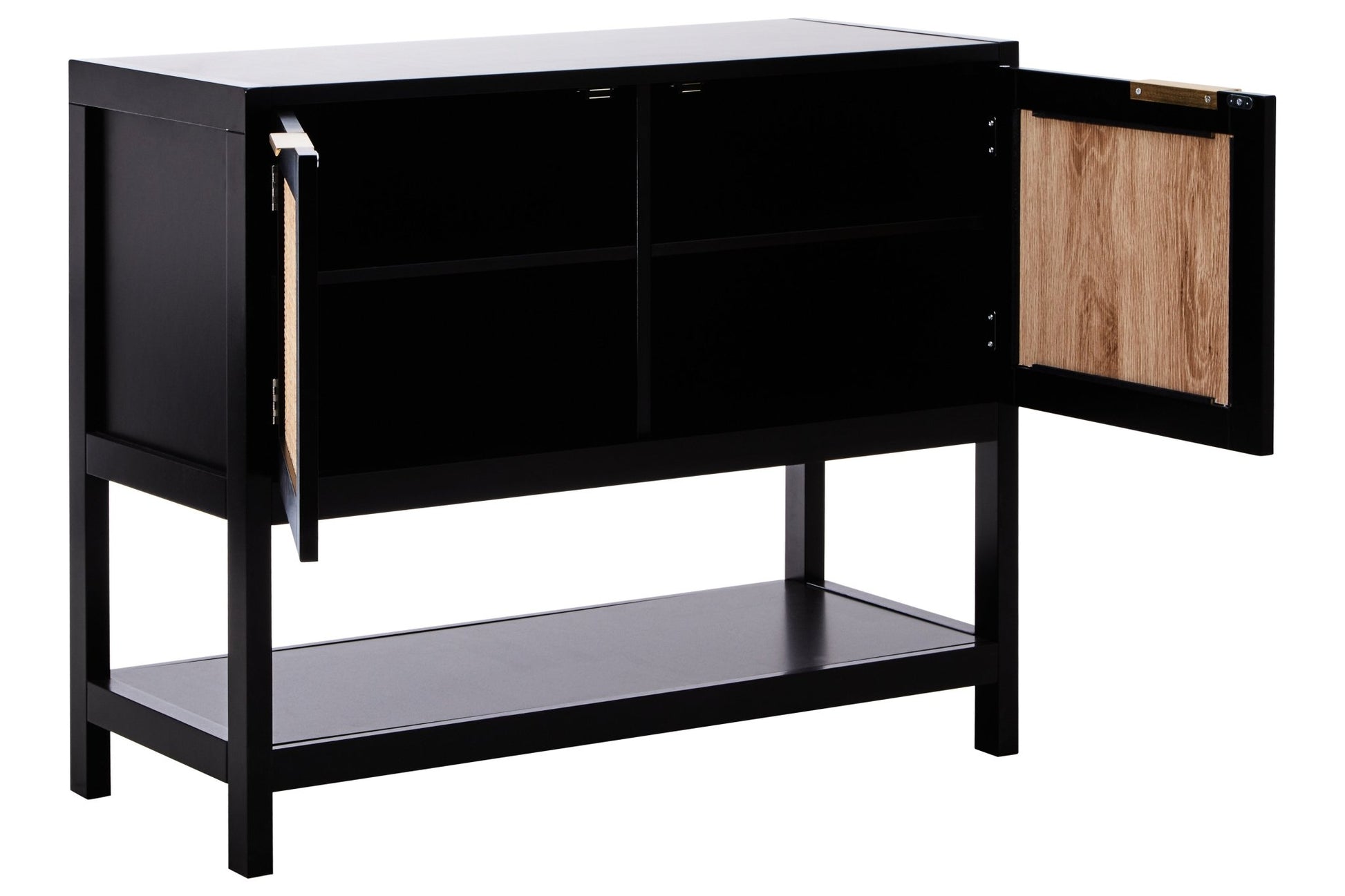 Olaf Black Wood Side Cabinet - Skandi London