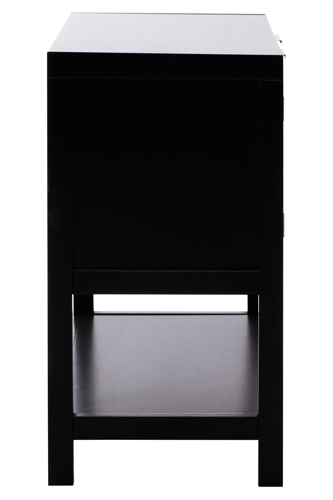 Olaf Black Wood Side Cabinet - Skandi London