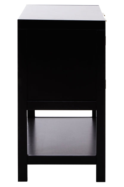 Olaf Black Wood Side Cabinet - Skandi London