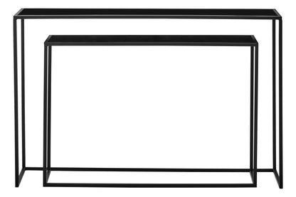 Arvid Set Of Two Black Console Tables - Skandi London