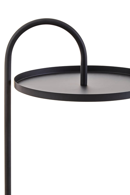 Rica Black Hanging Top Side Table - Skandi London