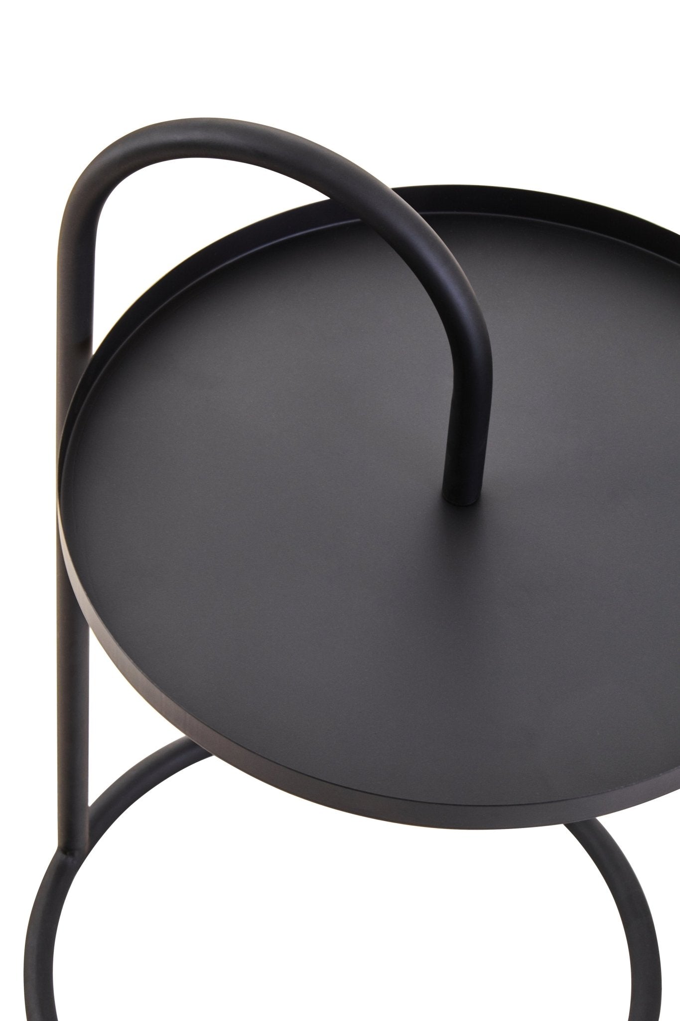 Rica Black Hanging Top Side Table - Skandi London