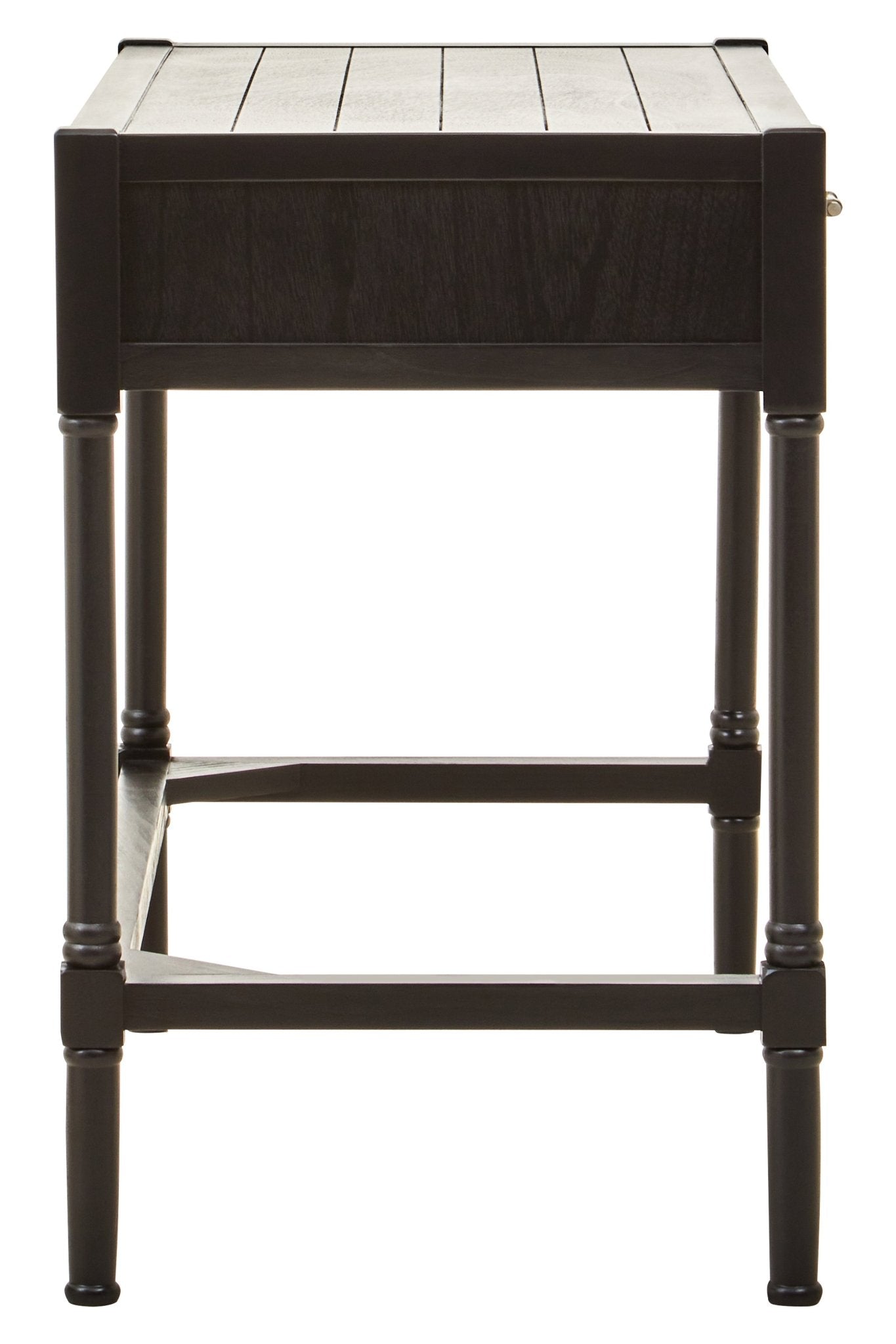 Fransen Two Drawer Black Finish Desk - Skandi London