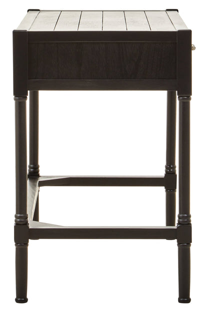 Fransen Two Drawer Black Finish Desk - Skandi London