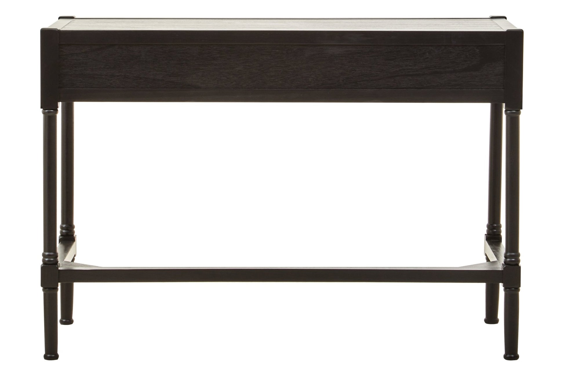 Fransen Two Drawer Black Finish Desk - Skandi London