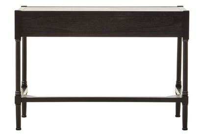 Fransen Two Drawer Black Finish Desk - Skandi London
