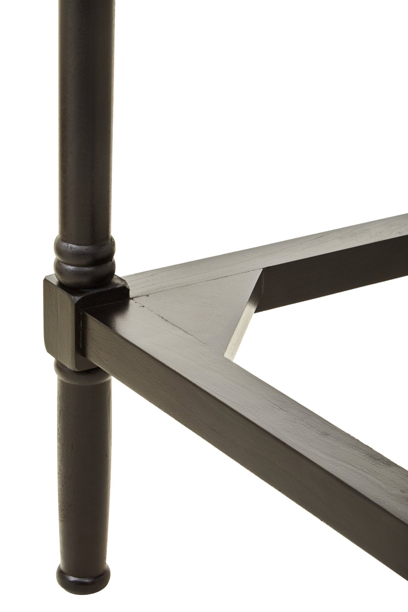 Fransen Two Drawer Black Finish Desk - Skandi London
