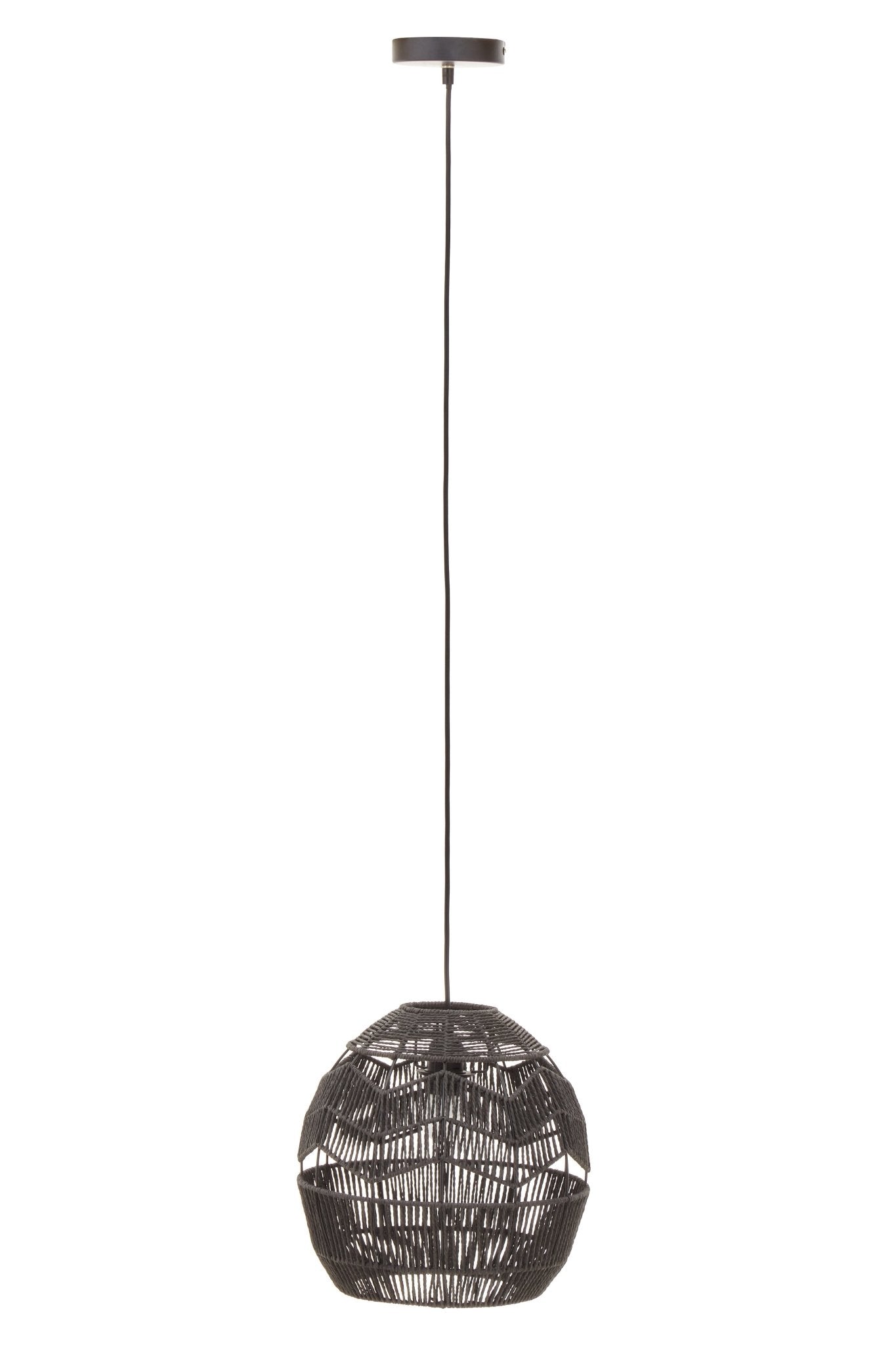 Aalto Black Rope Pendant Lamp - Skandi London