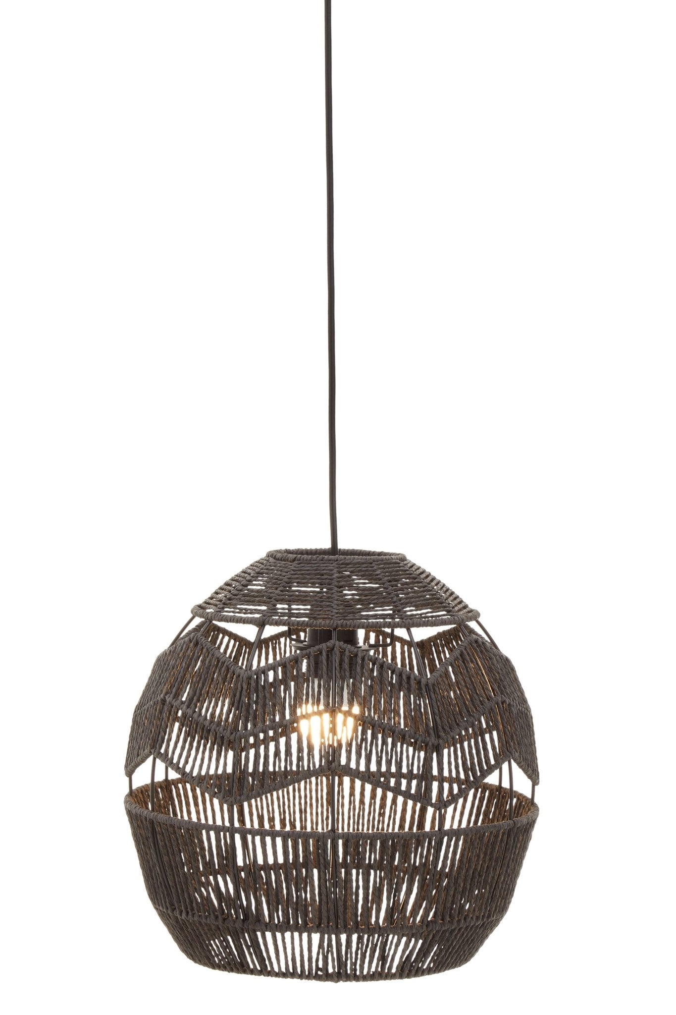 Aalto Black Rope Pendant Lamp - Skandi London