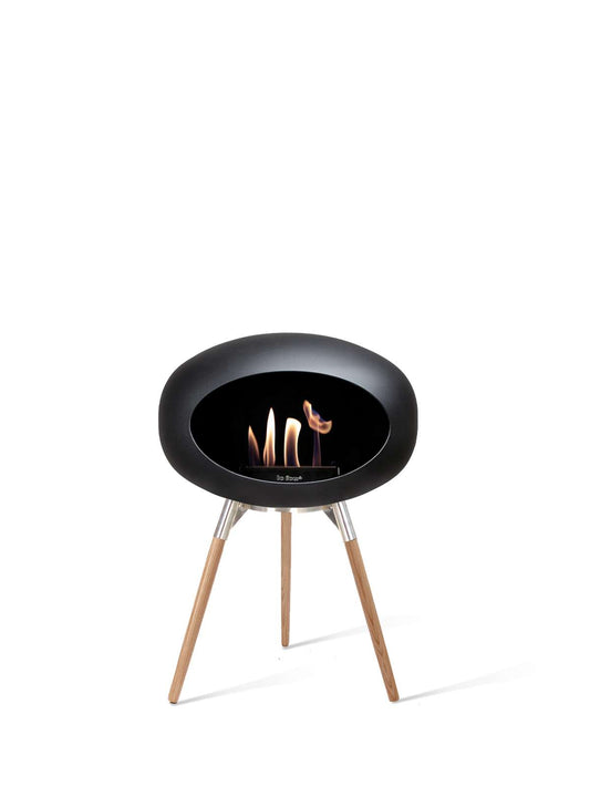 Le Feu - Dome Ground Low - Black + Steel + Soaptreated Oak + Steel - Skandi London