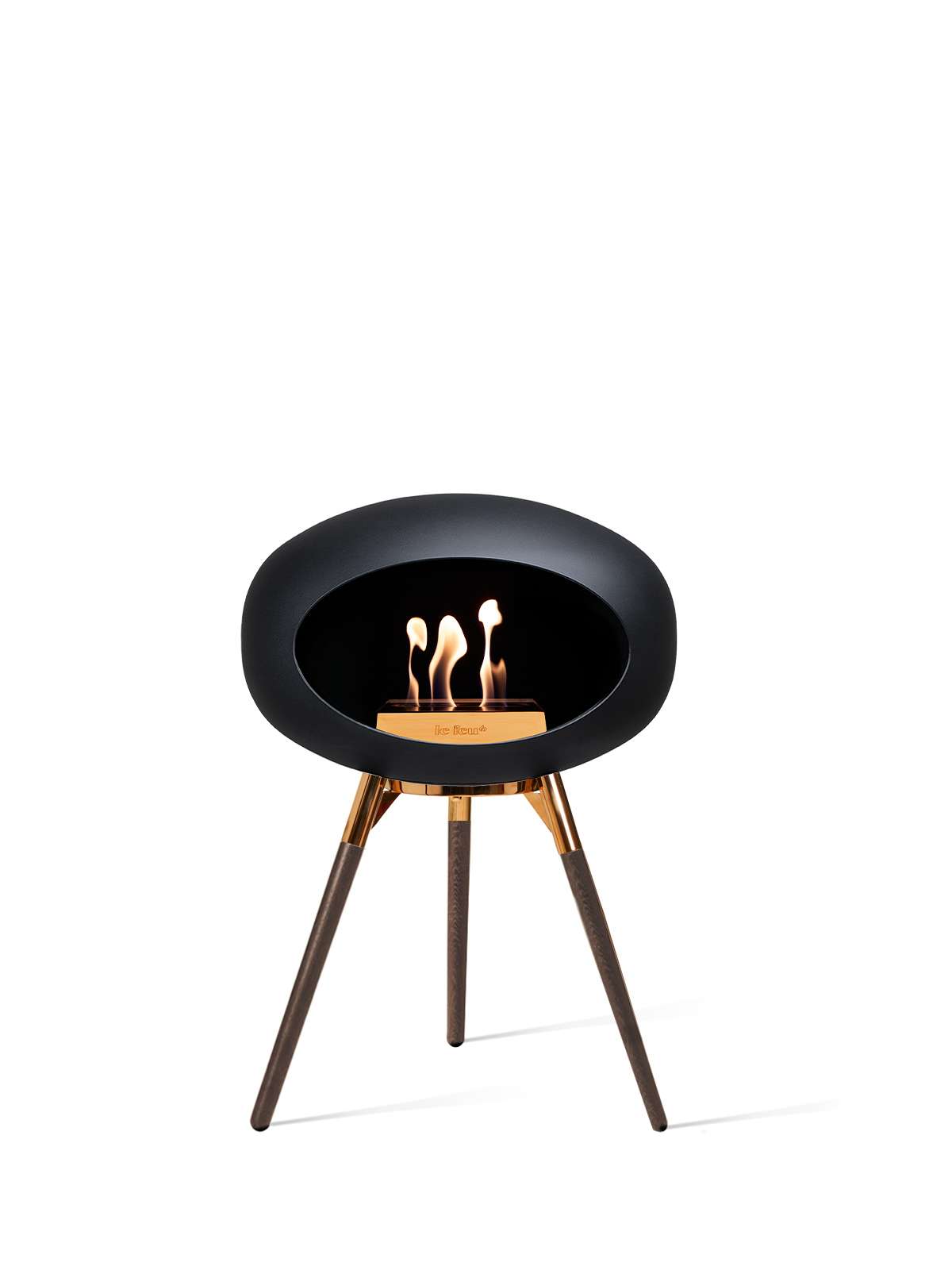 Le Feu - Dome Ground Low - Black + Rosegold + Smoked Oak + Rosegold - Skandi London