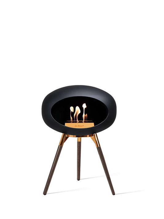 Le Feu - Dome Ground Low - Black + Rosegold + Smoked Oak + Rosegold - Skandi London