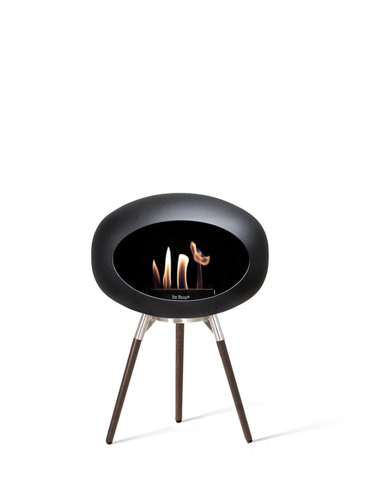 Le Feu - Dome Ground Low - Black + Steel + Smoked Oak + Steel - Skandi London