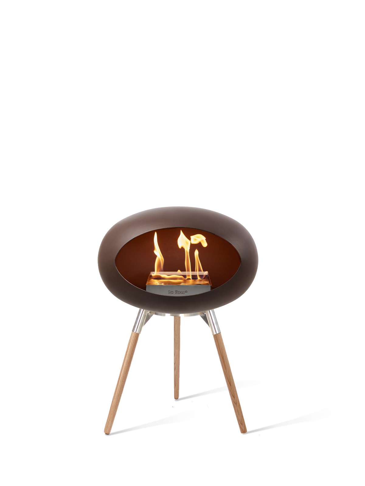 Le Feu - Dome Ground Low - Mocca + Steel + Soaptreated Oak + Steel - Skandi London