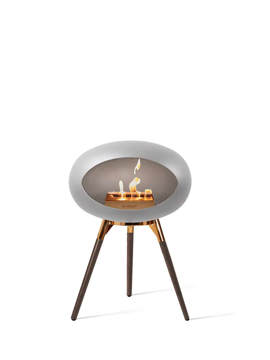 Le Feu - Dome Ground Low - Nickel + Rosegold + Smoked Oak + Rosegold - Skandi London