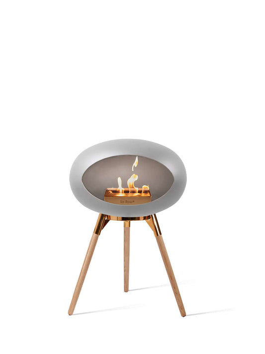 Le Feu - Dome Ground Low - Nickel + Rosegold + Soaptreated Oak + Rosegold - Skandi London